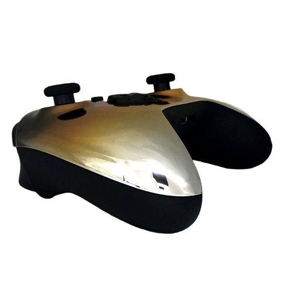 Custom Xbox Series X / S Wireless Controller - Glossy Chrome Black Gold Silver - Picture 3 of 8